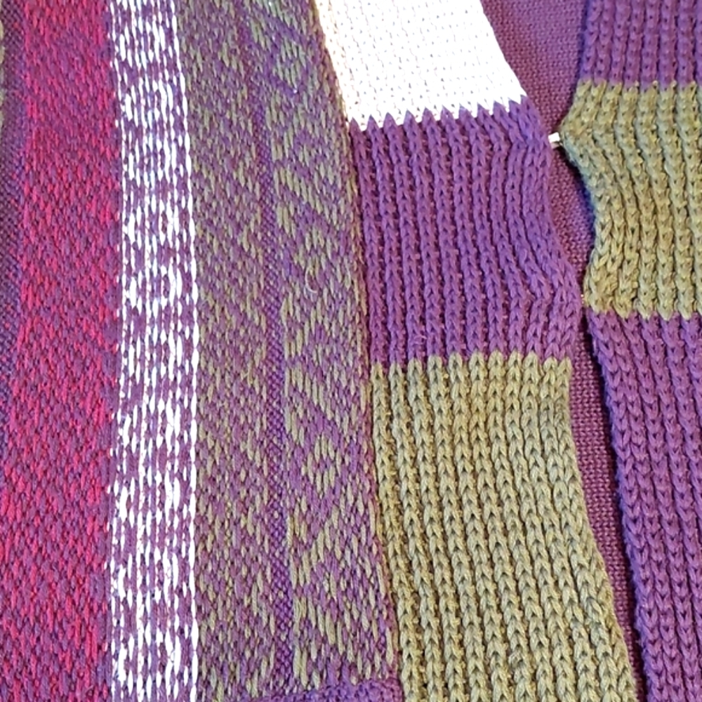 Colorful cotton sweater vest, size M - Picture 4 of 6